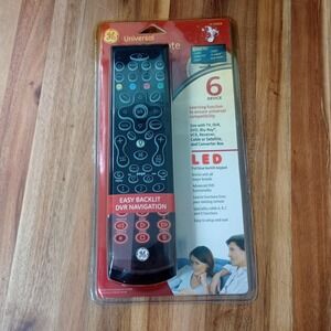 GE General Electric Universal DVR Remote Control 6 Device LED Full Backlit 24958